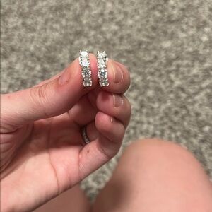 Elegant Silver Hoop Earrings